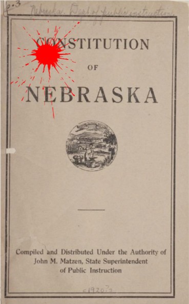 Nebraska’s constitution tainted